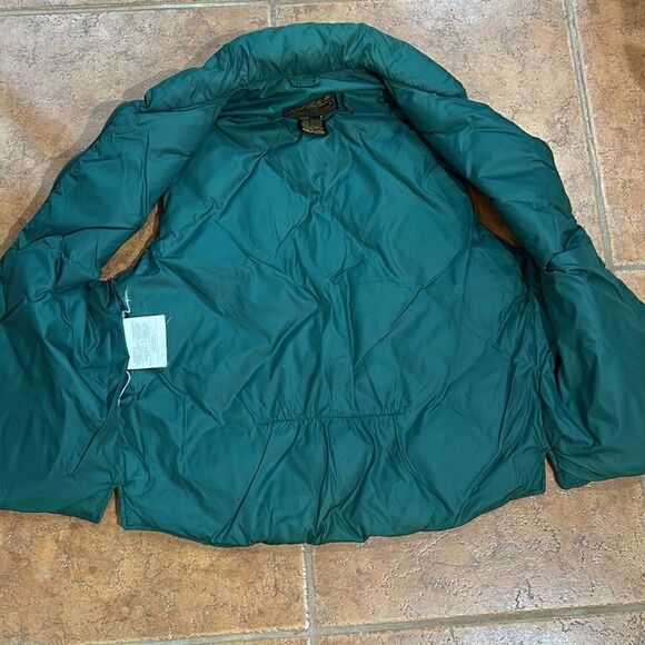 Eddie Bauer Vintage 80's Goose Down Green and Blue Winter Puffer Vest size M - Picture 5 of 7